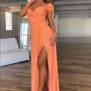 Tiger mist orange floral dress!